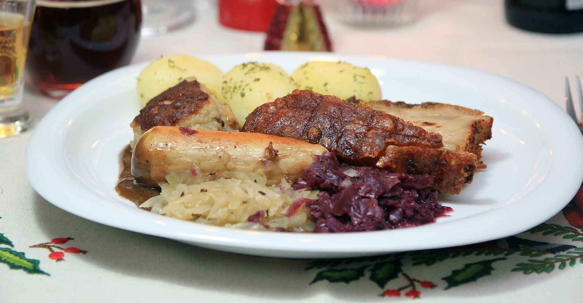 picture of a plate of norwegian christmas food